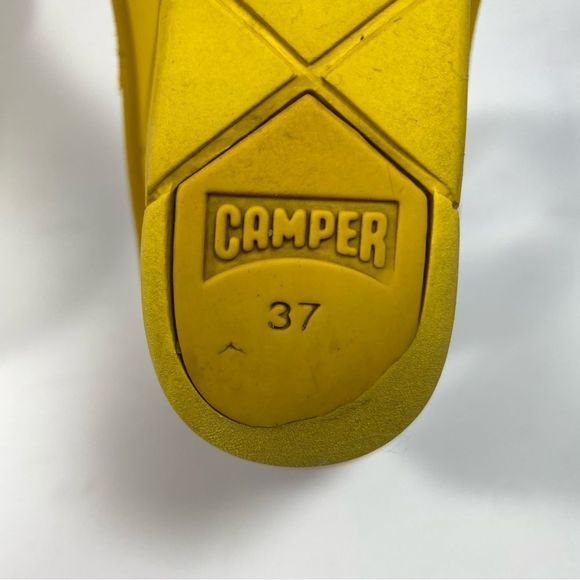 Camper Women's Filippa Gray Leather Open Toe Wedge Sandals Size 7 - Picture 10 of 11